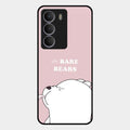 We Bare Bears Pink Glossy Metal Case Cover For Realme P3 Lite 5G