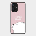 We Bare Bears Pink Glossy Metal Case Cover For Redmi 13C 5G