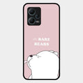 We Bare Bears Pink Glossy Metal Case Cover For Redmi Note 12 5G