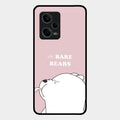We Bare Bears Pink Glossy Metal Case Cover For Redmi Note 12 Pro 5G