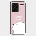 We Bare Bears Pink Glossy Metal Case Cover For Redmi Note 13 Pro Plus 5G