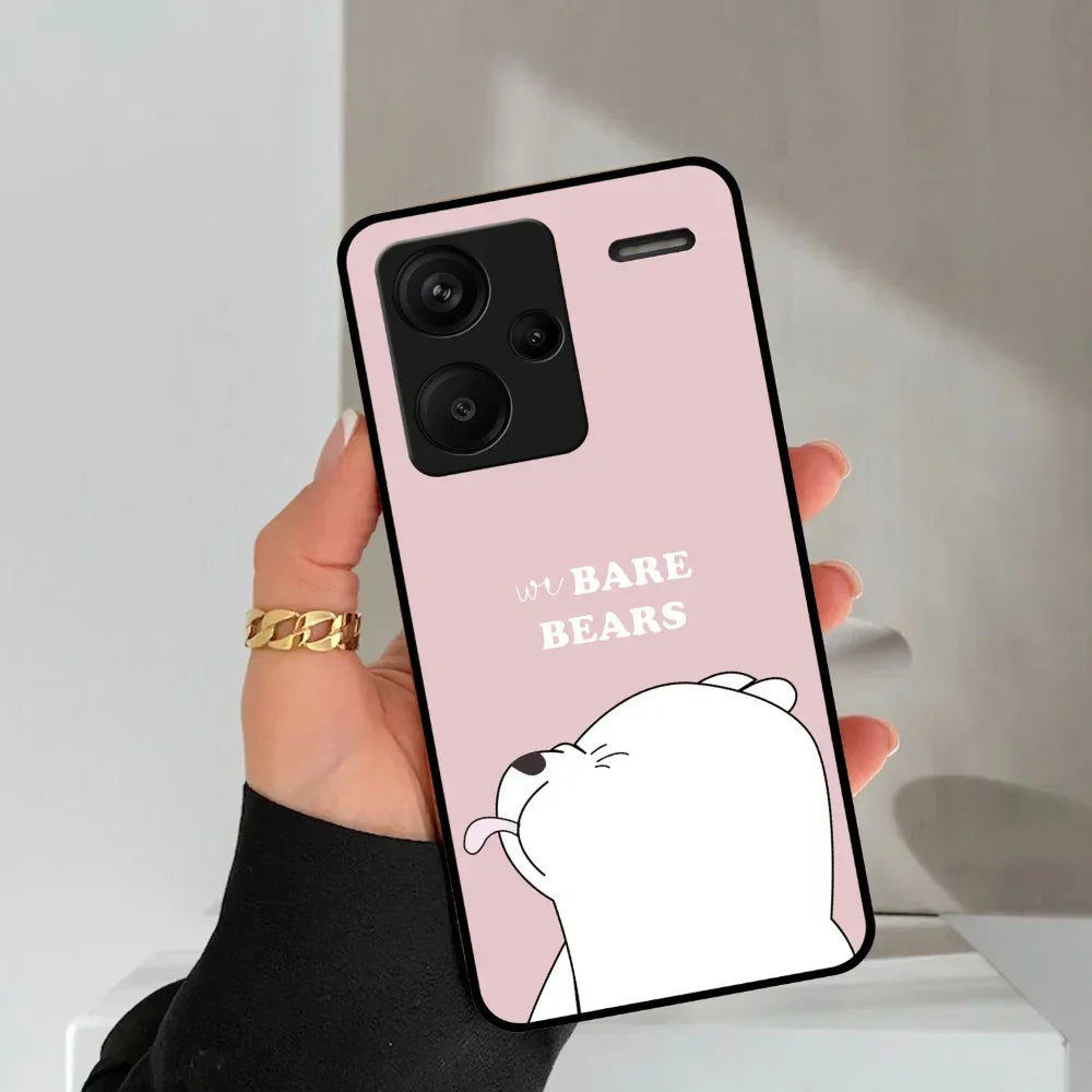We Bare Bears Pink Glossy Metal Case Cover For Redmi - ShopOnCliQ