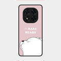 We Bare Bears Pink Glossy Metal Case Cover For Redmi Note 14 Pro 5G