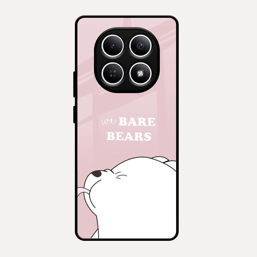 We Bare Bears Pink Glossy Metal Case Cover For Redmi Note 15 5G