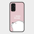 We Bare Bears Pink Glossy Metal Case Cover For Samsung Galaxy M14 5G