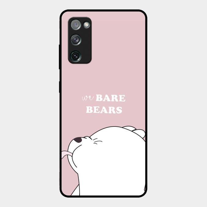 We Bare Bears Pink Glossy Metal Case Cover For Samsung Galaxy S20 Fe 5G