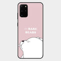 We Bare Bears Pink Glossy Metal Case Cover For Samsung Galaxy S20 Plus