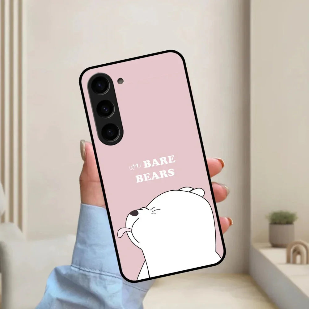 We Bare Bears Pink Glossy Metal Case Cover For Samsung - ShopOnCliQ