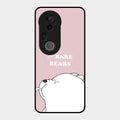 We Bare Bears Pink Glossy Metal Case Cover For Vivo T4 Ultra 5G