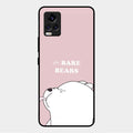 We Bare Bears Pink Glossy Metal Case Cover For Vivo V20 Pro 5G