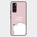 We Bare Bears Pink Glossy Metal Case Cover For Vivo V20 Se