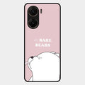 We Bare Bears Pink Glossy Metal Case Cover For Vivo V29E 5G