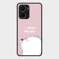 We Bare Bears Pink Glossy Metal Case Cover For Vivo Y16