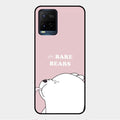 We Bare Bears Pink Glossy Metal Case Cover For Vivo Y21E