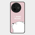 We Bare Bears Pink Glossy Metal Case Cover For Vivo Y39 5G