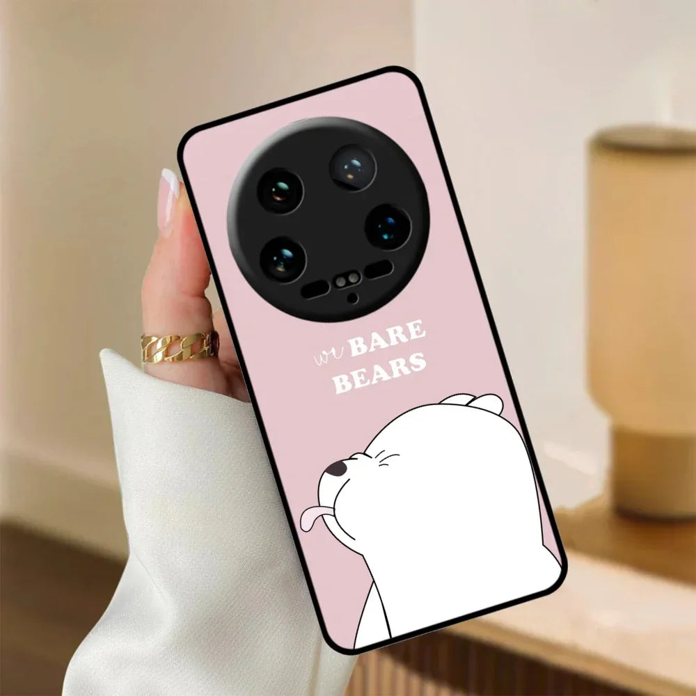 We Bare Bears Pink Glossy Metal Case Cover For Redmi - ShopOnCliQ