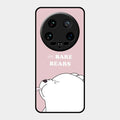 We Bare Bears Pink Glossy Metal Case Cover For Xiaomi 14 Ultra