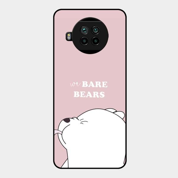 We Bare Bears Pink Glossy Metal Case Cover For Xiaomi Mi 10I 5G