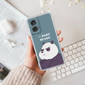We Bare Bears Anti Yellow Case Blue For Motorola G96 5G