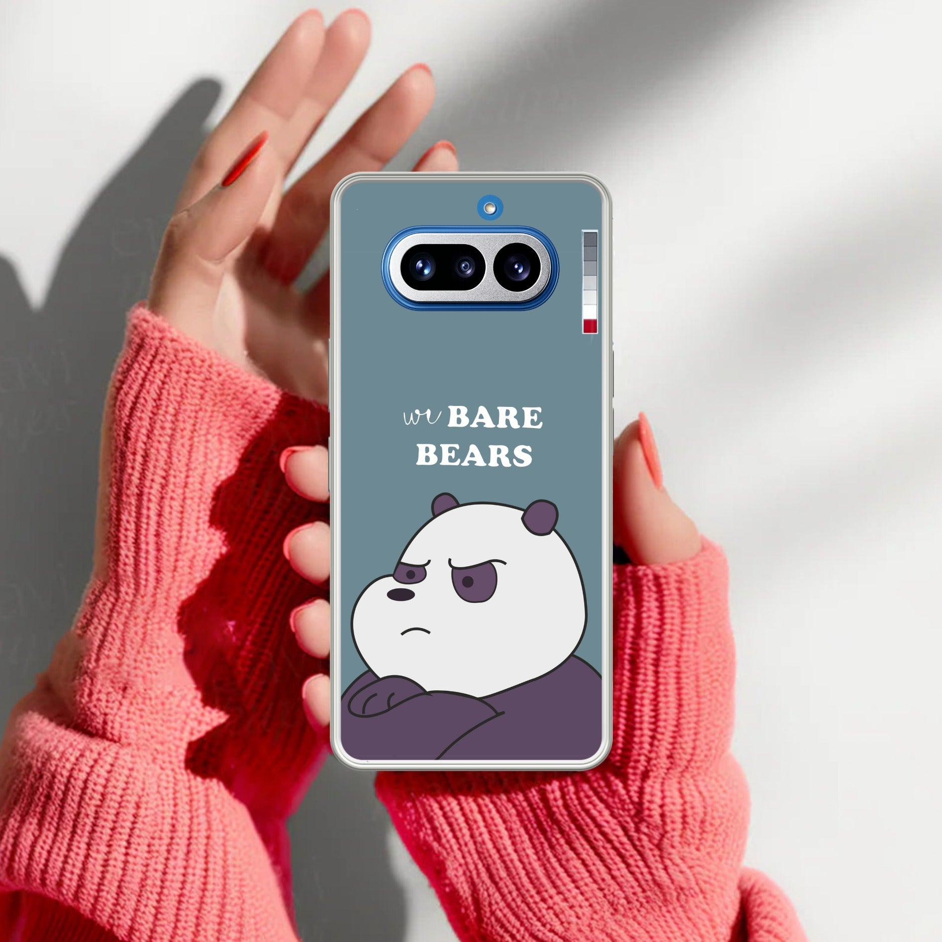 We Bare Bears Anti Yellow Case Blue For Nothing Phone 4A 5G