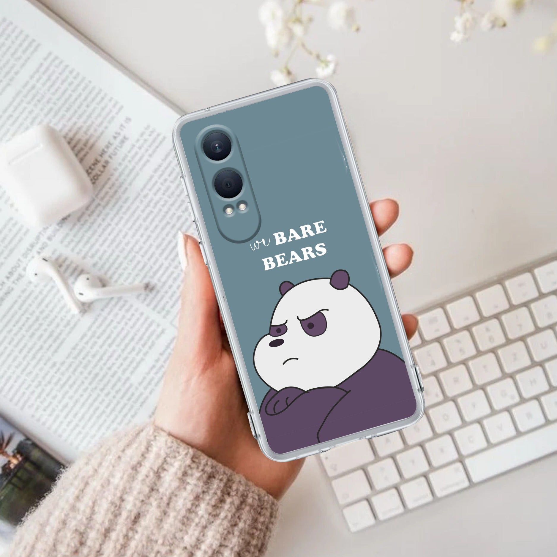 We Bare Bears Anti Yellow Case Blue For OnePlus Nord CE 4 Lite 5G