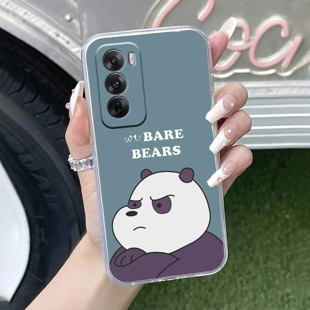 We Bare Bears Anti Yellow Case Blue For Oppo Reno 12 Pro 5G
