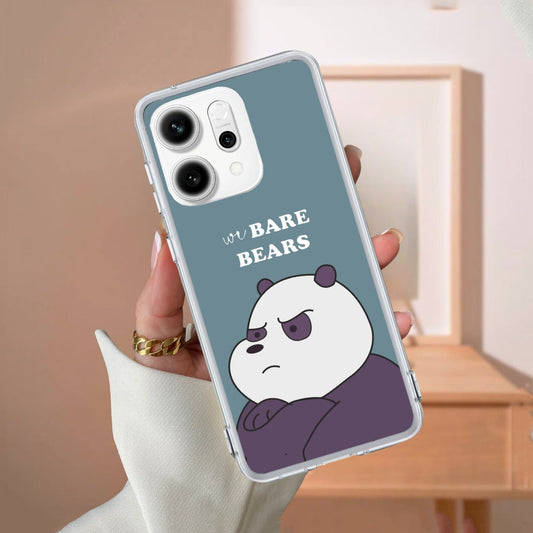 We Bare Bears Transparent Silicon Case Blue For Oppo