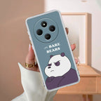 We Bare Bears Transparent Silicon Case Blue For Redmi 13C 4G