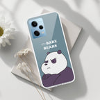 We Bare Bears Transparent Silicon Case Blue For Redmi Note 12 5G