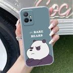 We Bare Bears Transparent Silicon Case Blue For Vivo T1 5G