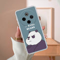 We Bare Bears Transparent Silicon Case Blue For Vivo T4 5G