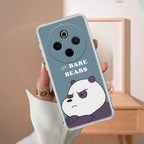 We Bare Bears Transparent Silicon Case Blue For Vivo T1x