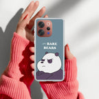 We Bare Bears Transparent Silicon Case Blue For Vivo T4R 5G