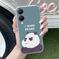 We Bare Bears Anti Yellow Case Pink For Vivo Y28 5G