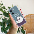 We Bare Bears Transparent Silicon Case Blue For Vivo Y200 Pro 5G
