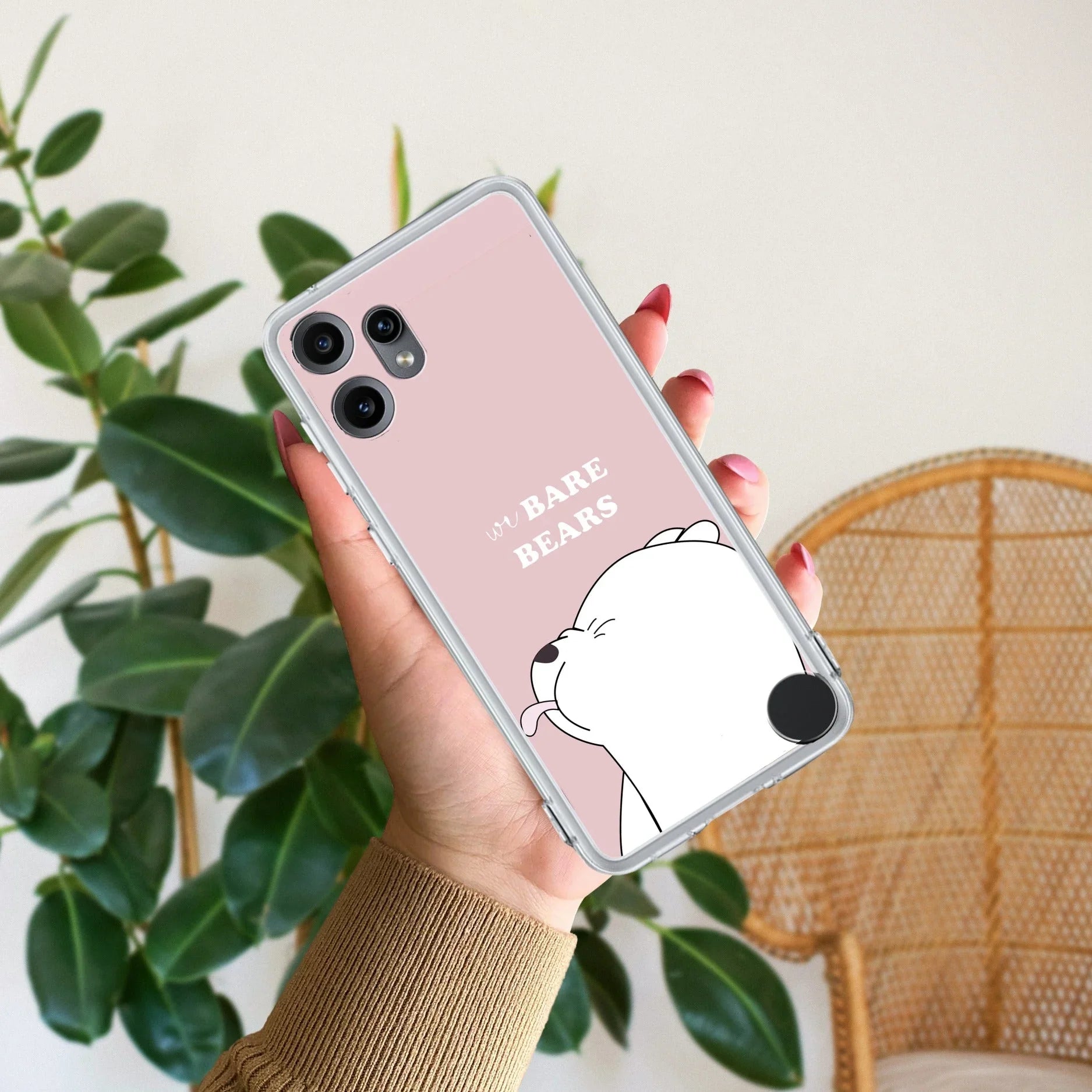 We Bare Bears Transparent Silicon Case Pink For Nothing - ShopOnCliQ