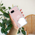We Bare Bears Transparent Silicon Case Pink For Google Pixel 8a 5G