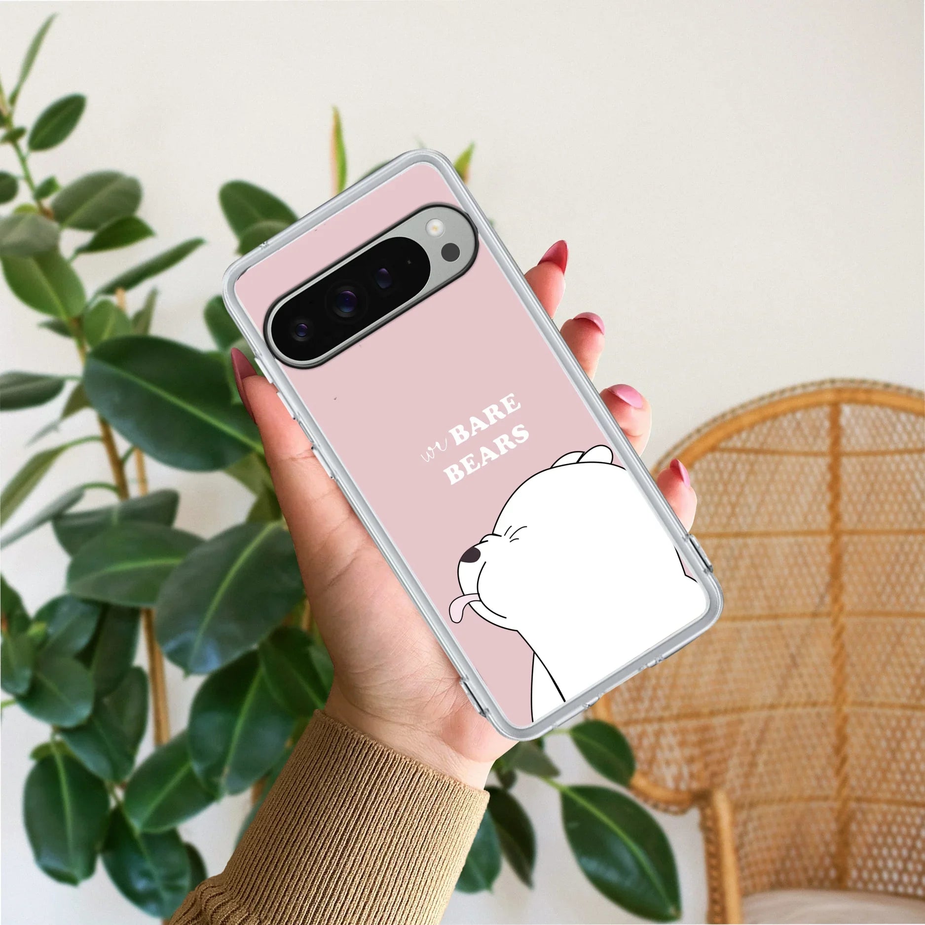 We Bare Bears Transparent Silicon Case Pink For Google - ShopOnCliQ