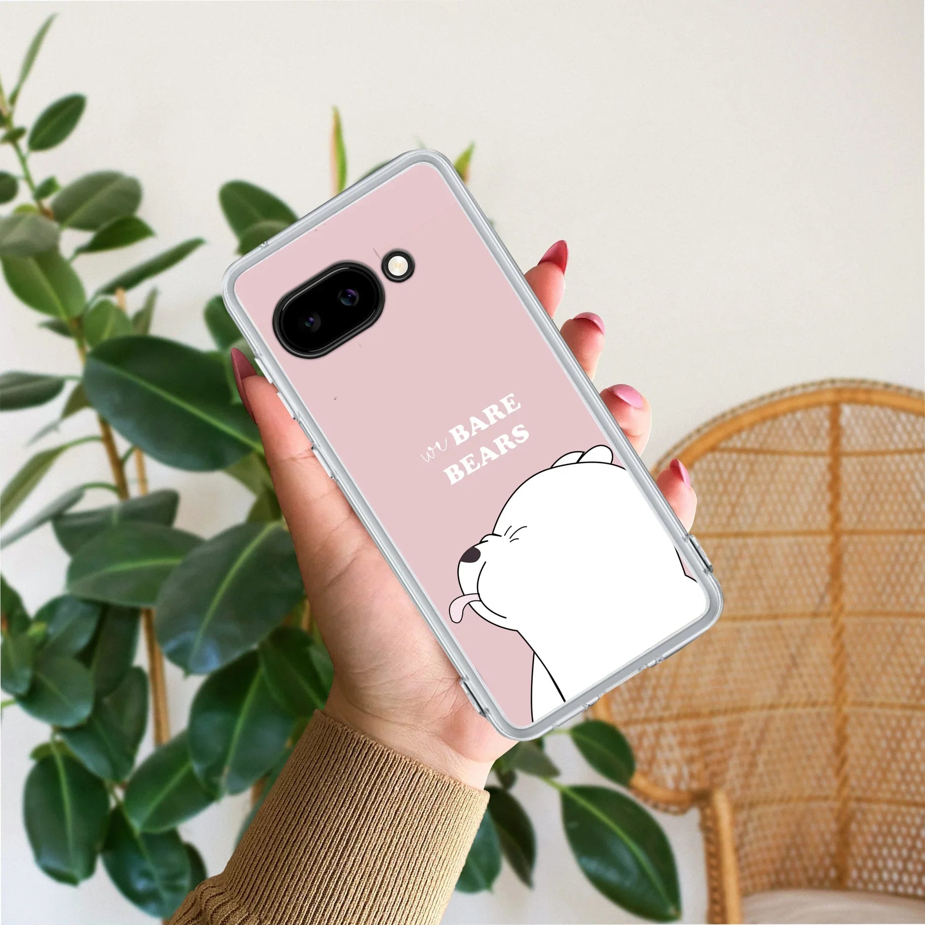 We Bare Bears Transparent Silicon Case Pink For Google - ShopOnCliQ