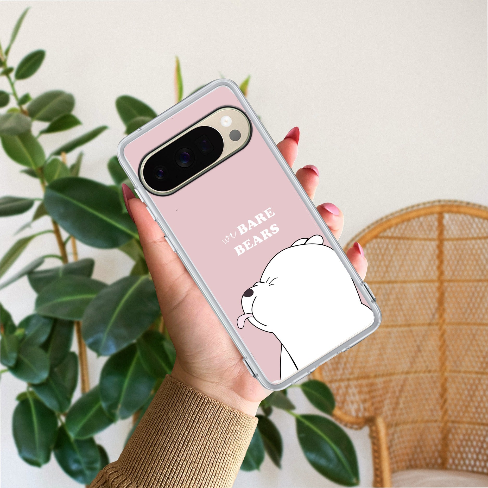 We Bare Bears Transparent Silicon Case Pink For Google - ShopOnCliQ