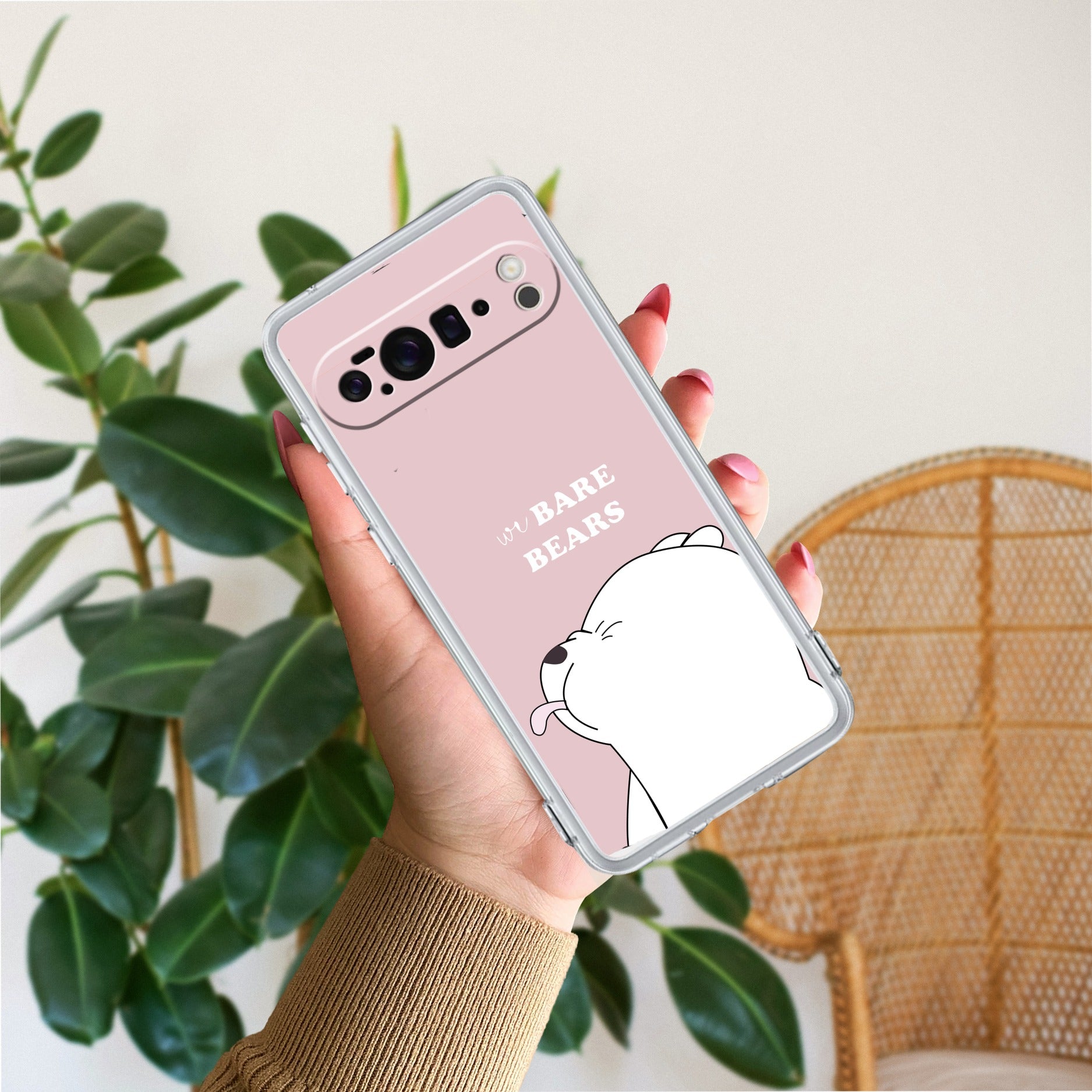 We Bare Bears Transparent Silicon Case Pink For Google - ShopOnCliQ