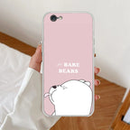 We Bare Bears Anti Yellow Case Pink For iPhone 7 / iPhone 8 / iPhone Se 2020