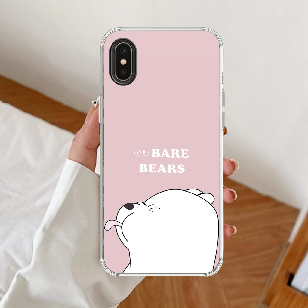We Bare Bears Anti Yellow Case Pink For iPhone XR