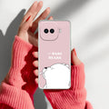 We Bare Bears Transparent Silicon Case Pink For iQOO 15R 5G