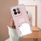 We Bare Bears Transparent Silicon Case Pink For iQOO Neo 10 5G