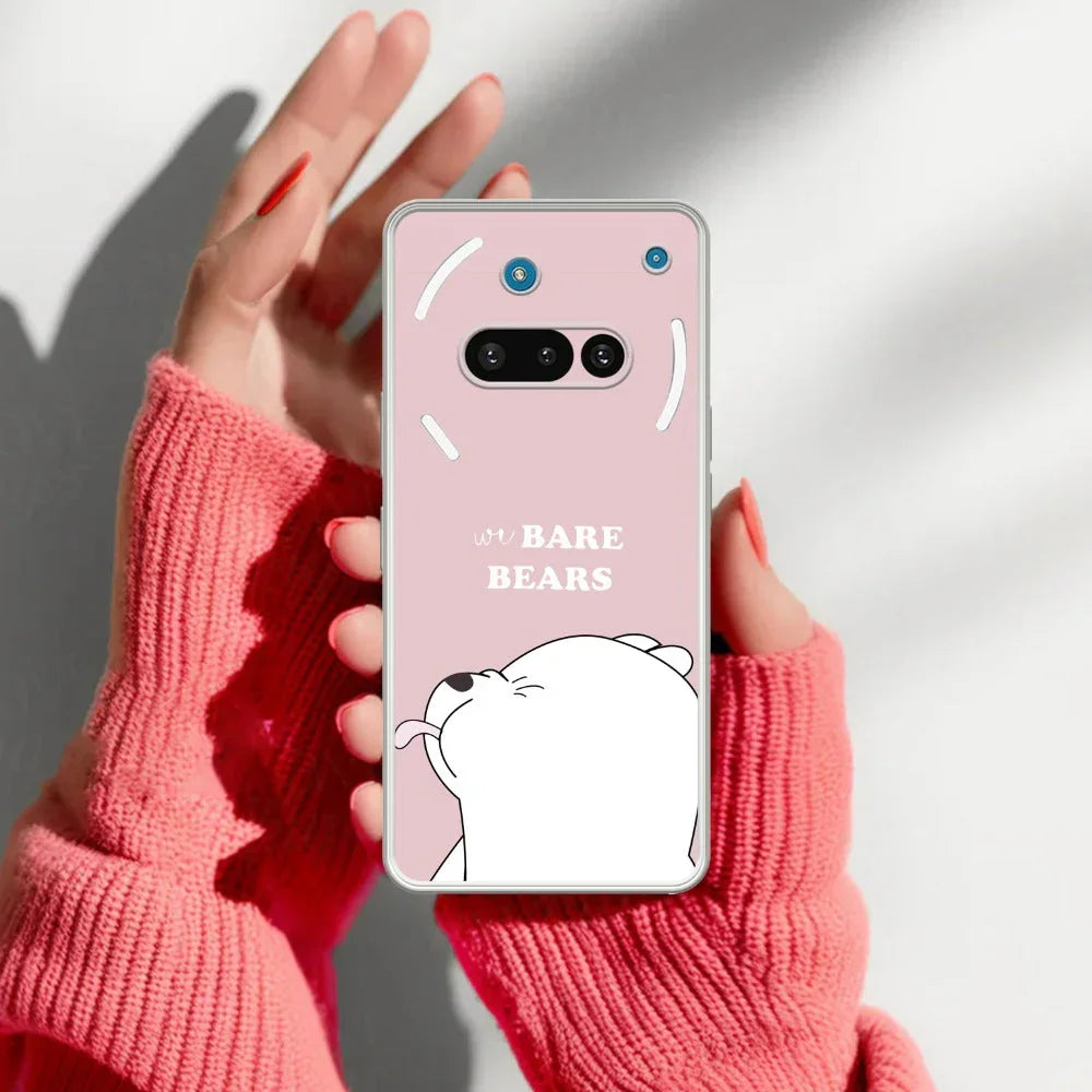 We Bare Bears Transparent Silicon Case Pink For Nothing - ShopOnCliQ