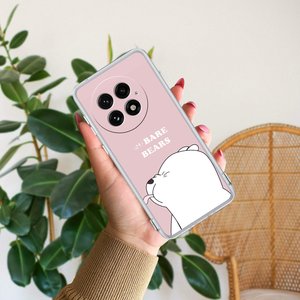 We Bare Bears Anti Yellow Case Pink For OnePlus 13 5G