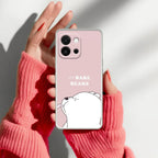 We Bare Bears Transparent Silicon Case Pink For OnePlus Nord 5 5G