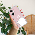 We Bare Bears Transparent Silicon Case Pink For OnePlus Nord CE 3 5G