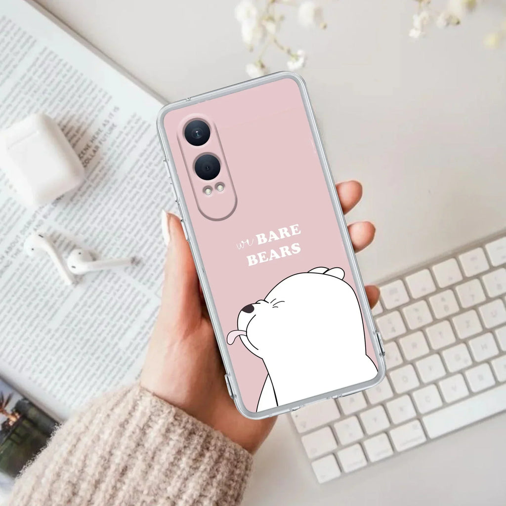 We Bare Bears Transparent Silicon Case Pink For OnePlus - ShopOnCliQ